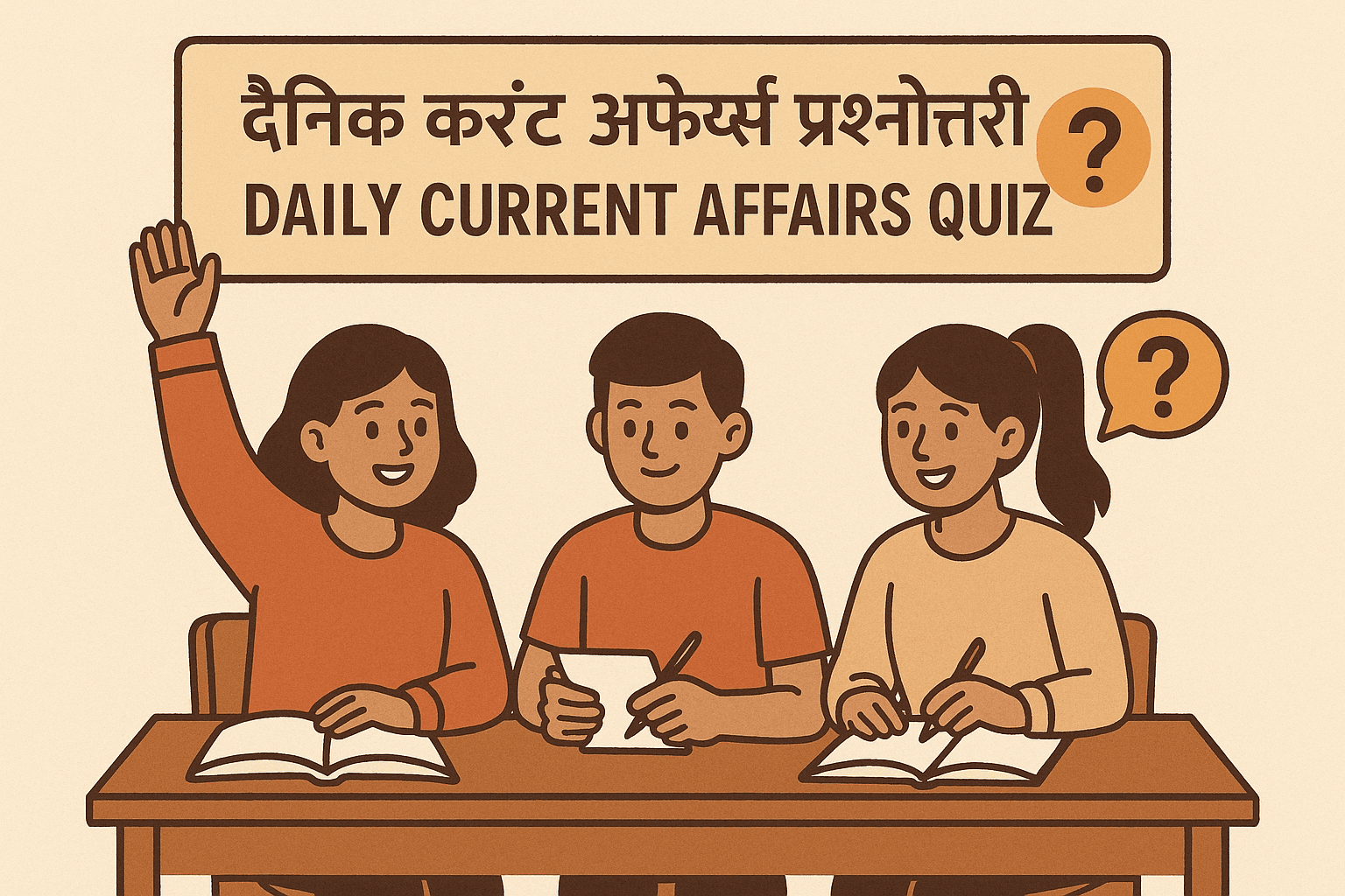 Daily current affairs quiz in Hindi and English