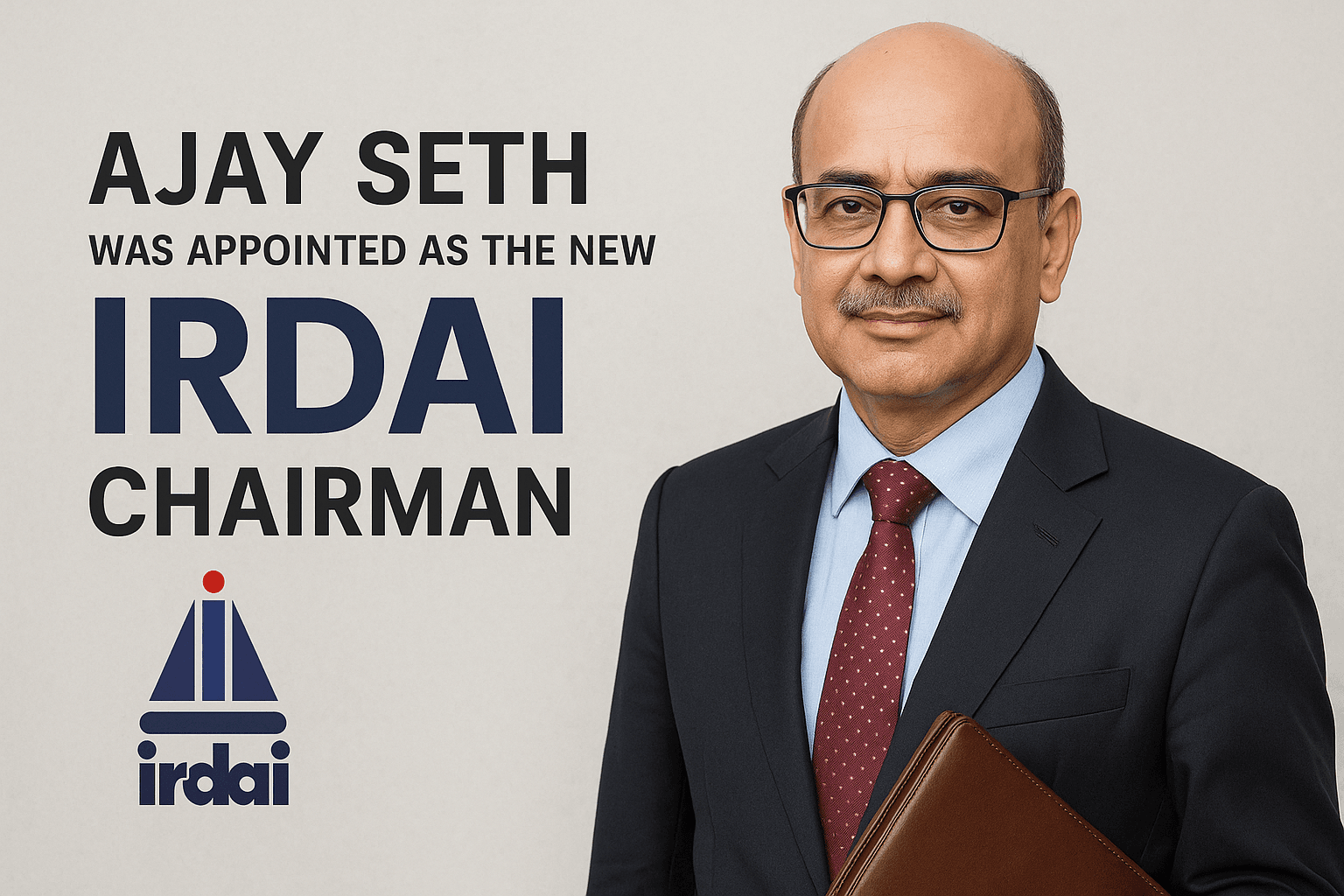 Ajay Seth was appointed as the new IRDAI (Insurance Regulatory and Development Authority of India) Chairman
