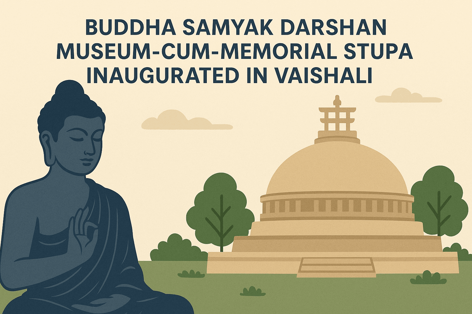 Buddha Samyak Darshan Museum-cum-Memorial Stupa Inaugurated in Vaishali