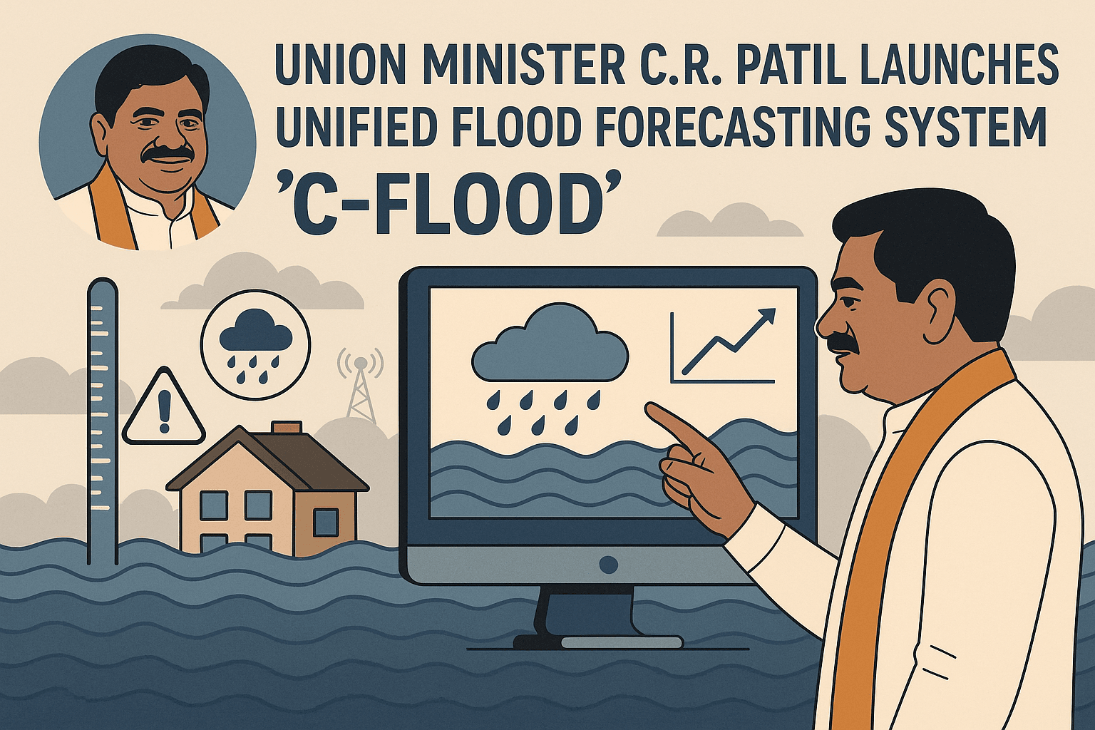 Union Minister C.R. Patil launches Unified Flood Forecasting System 'C-FLOOD'