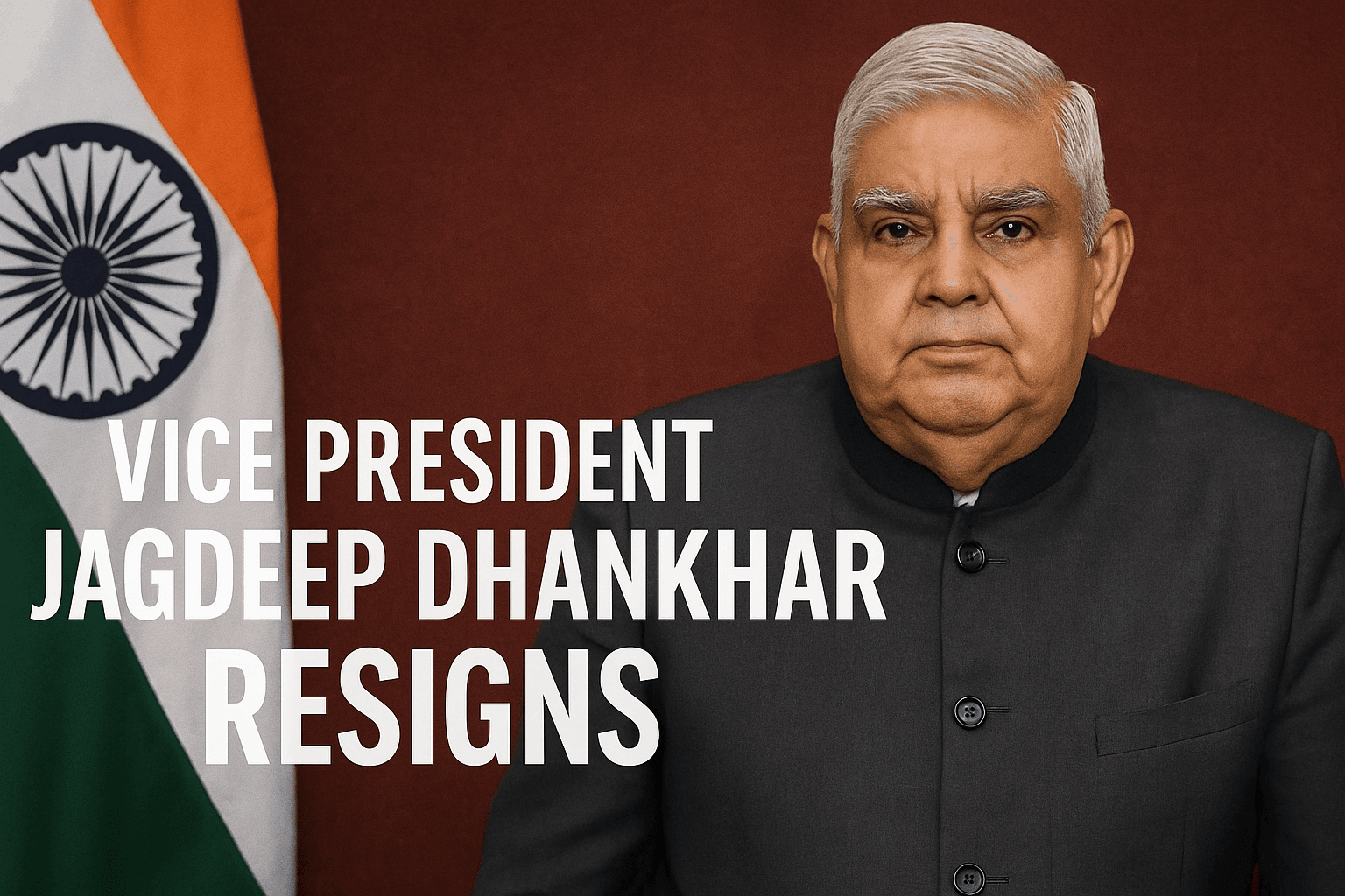 Vice President Jagdeep Dhankhar Resigns