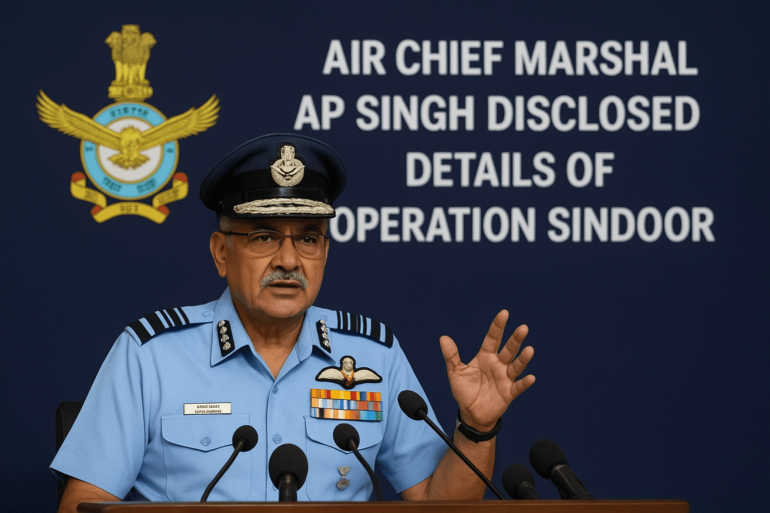 Air Chief Marshal AP Singh disclosed details of Operation Sindoor