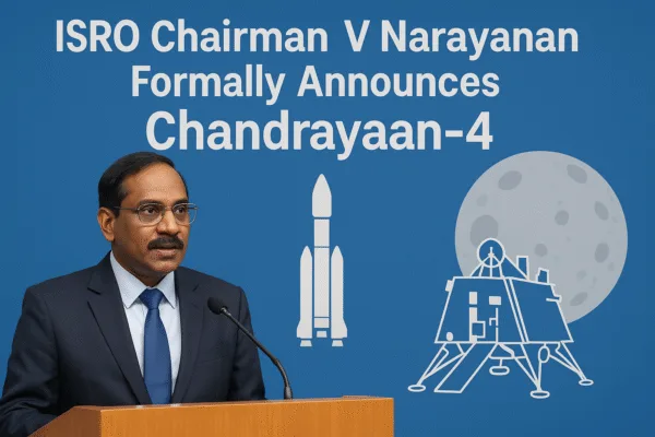 ISRO Chairman V Narayanan formally announces Chandrayaan-4