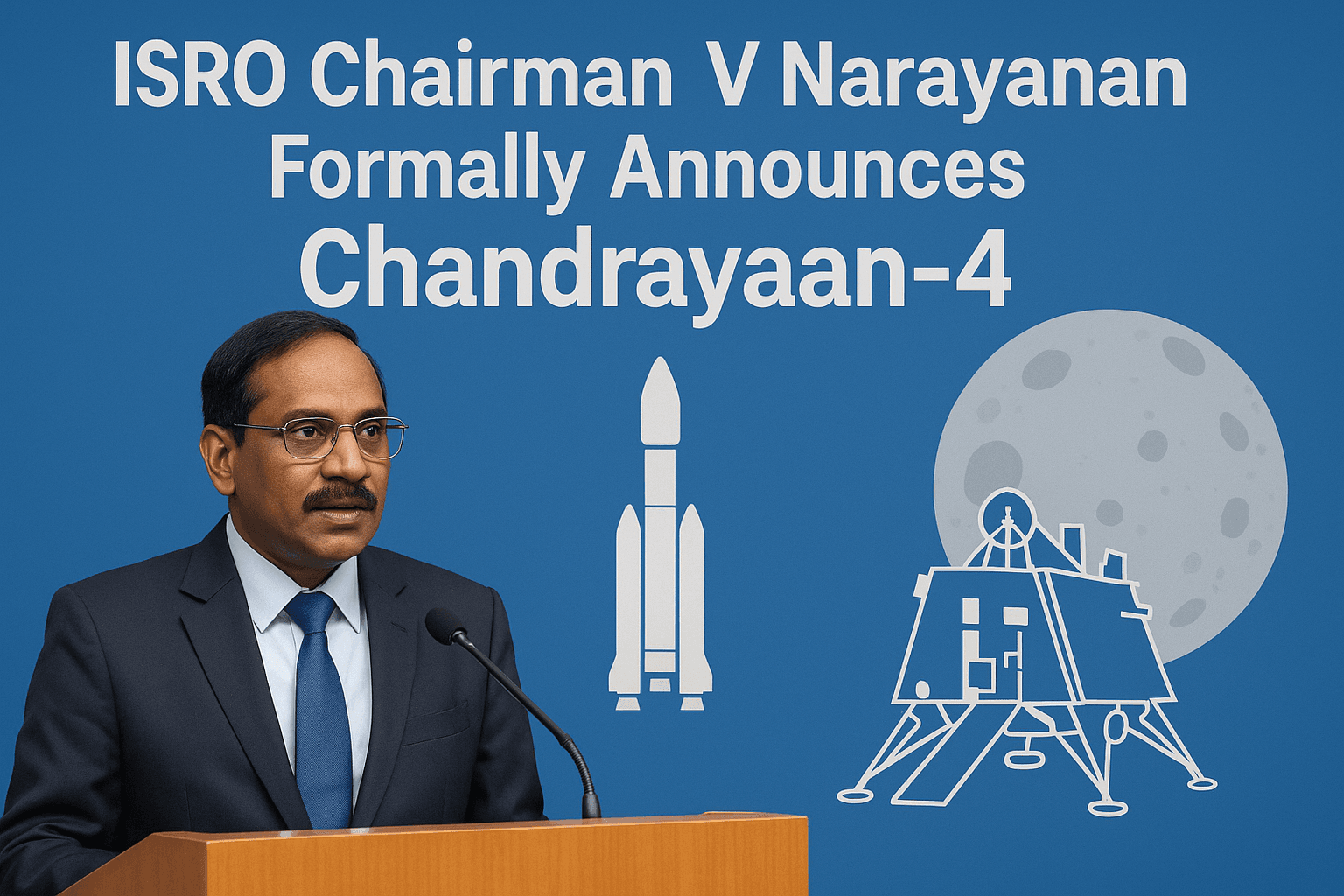 ISRO Chairman V Narayanan formally announces Chandrayaan-4