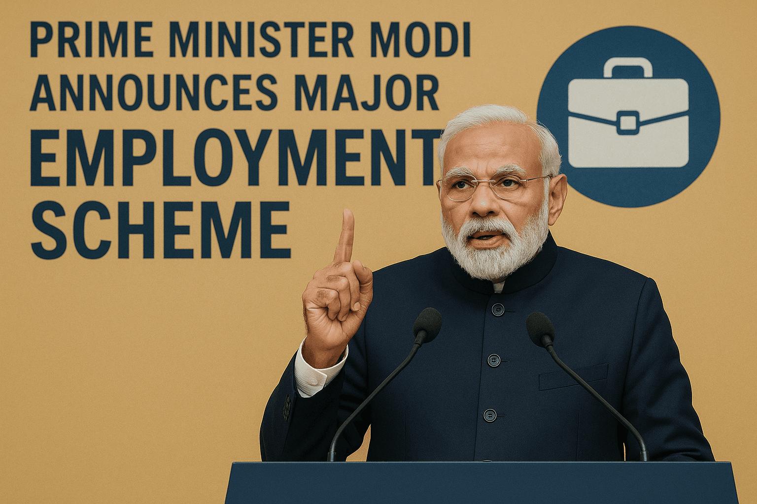 Prime Minister Modi Announces Major Employment Scheme