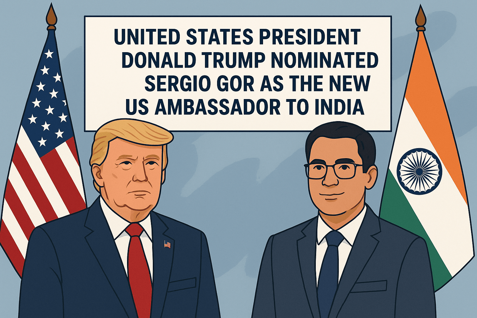 United States President Donald Trump nominated Sergio Gor as the new US Ambassador to India