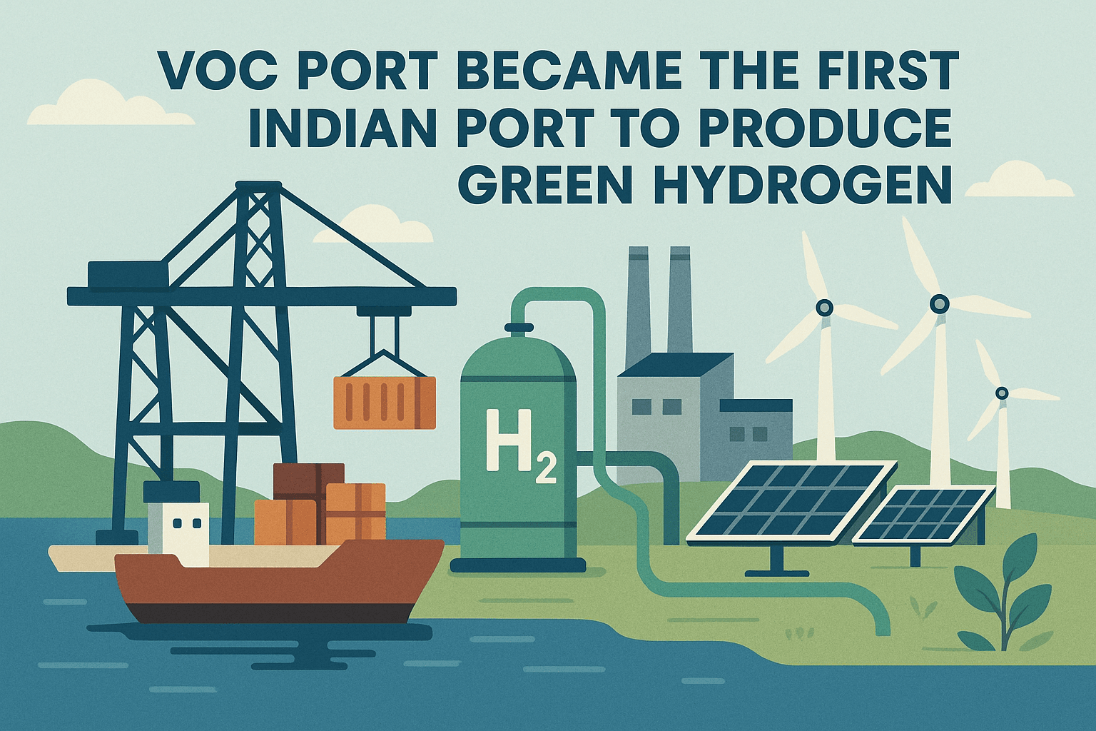 VOC Port became the first Indian port to produce Green Hydrogen