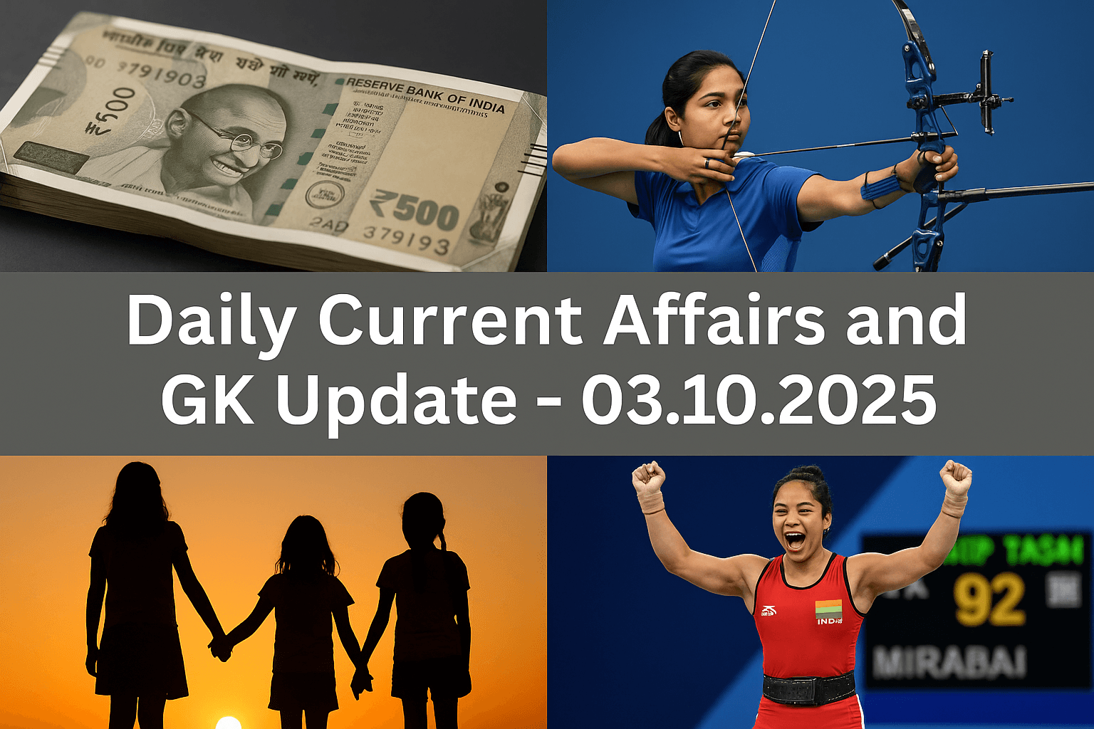 Daily Current Affairs and GK Update - 03.10.2025