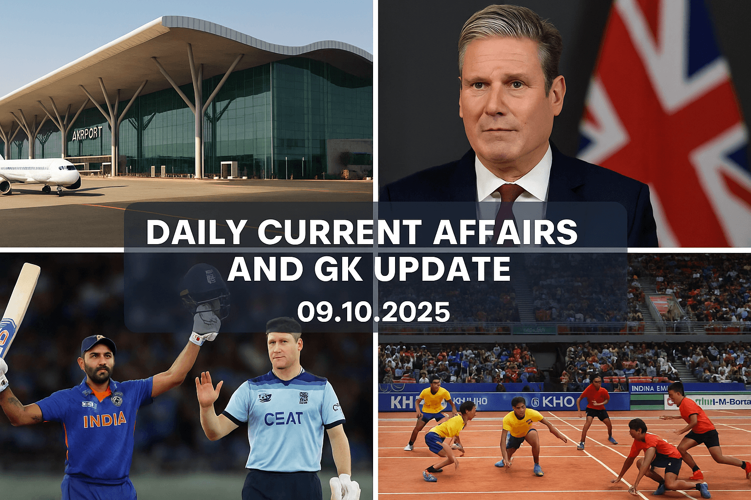 Daily Current Affairs and GK Update - 09.10.2025