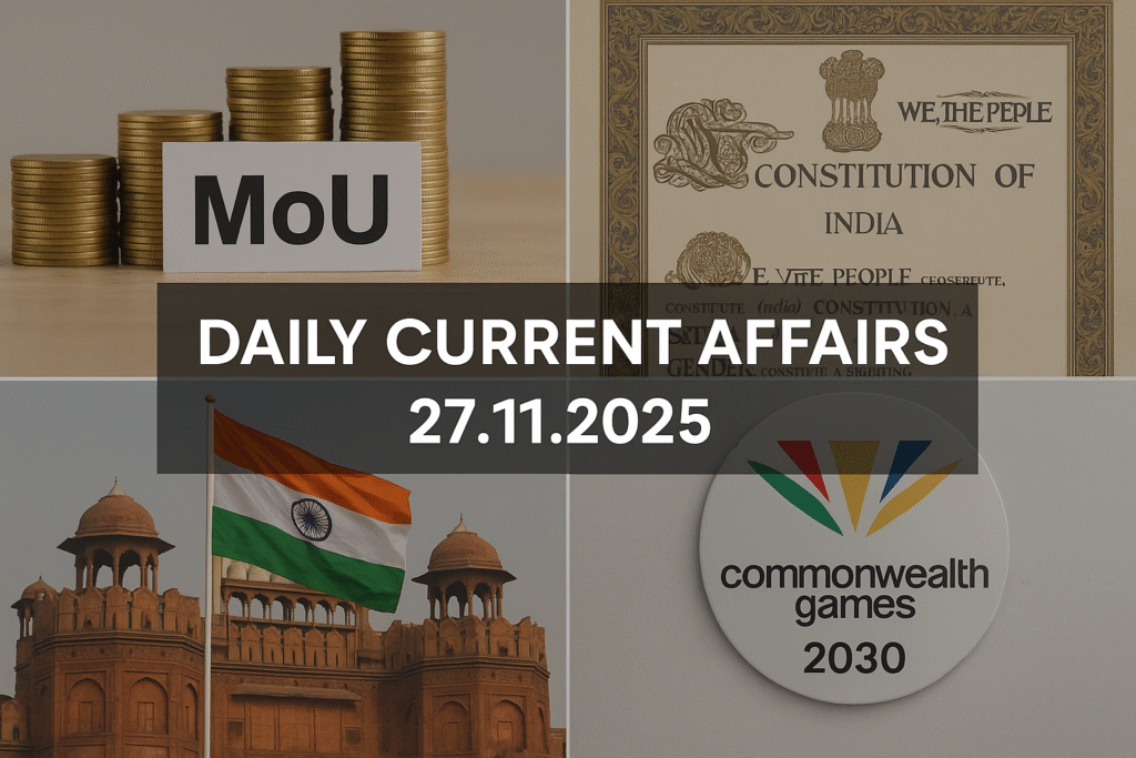 Daily Current Affairs – 26 November 2025 | Daily GK Update