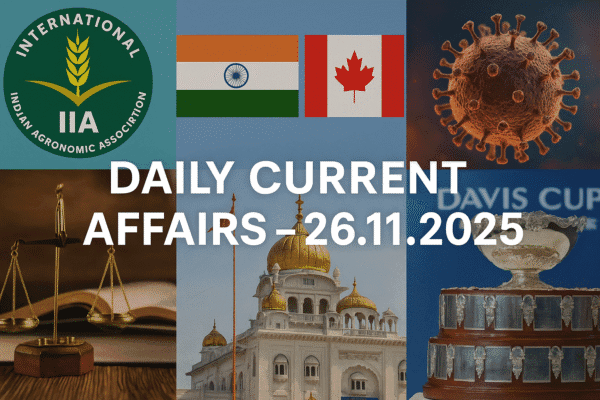Daily Current Affairs 26 November_2025