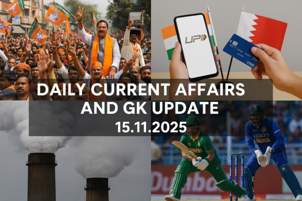Daily Current Affairs Quiz 15 November 2025
