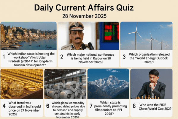 Daily Current Affairs Quiz 28 November 2025