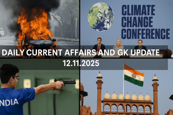 current affairs India 12 Nov 2025
