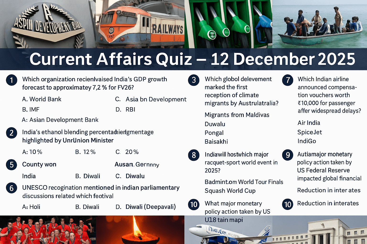Current Affairs Quiz - 12.12.2025