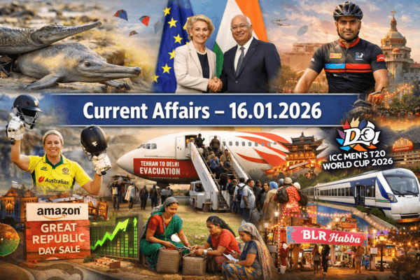 Current Affairs - 16.01.2026