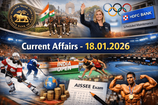 Current Affairs - 18.01.2026