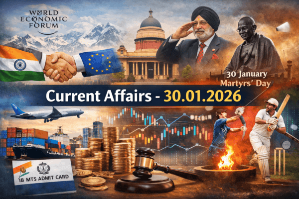 Current Affairs - 30.01.2026