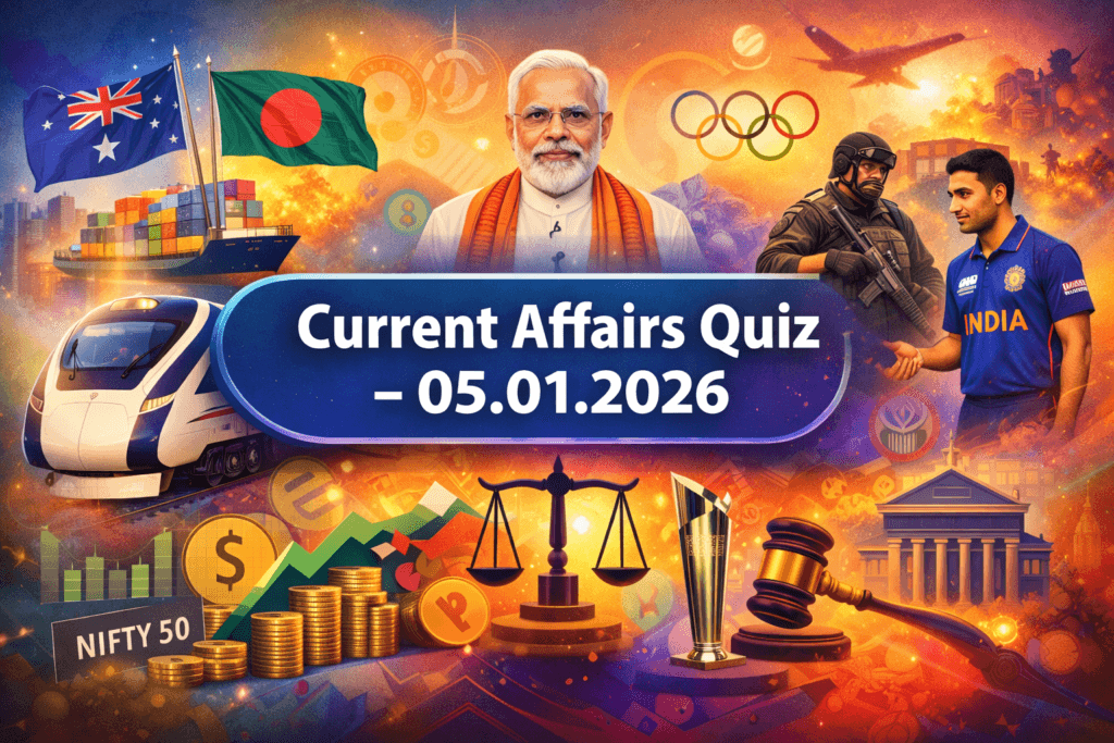 Current Affairs Quiz – 05.01.2026 | Daily GK Update