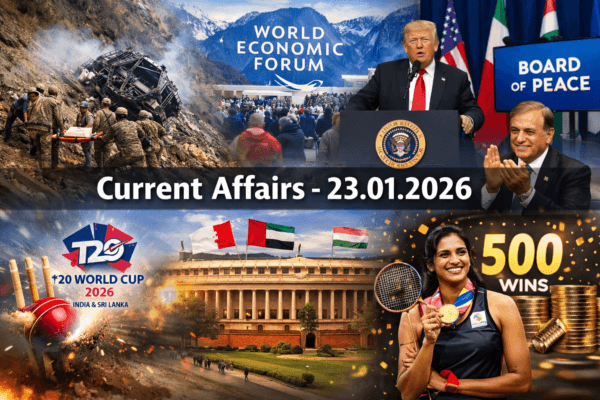 Current Affairs – 23.01.2026