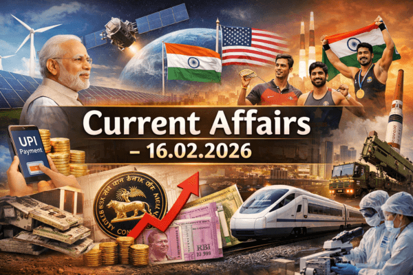 Current Affairs -16.02.2026