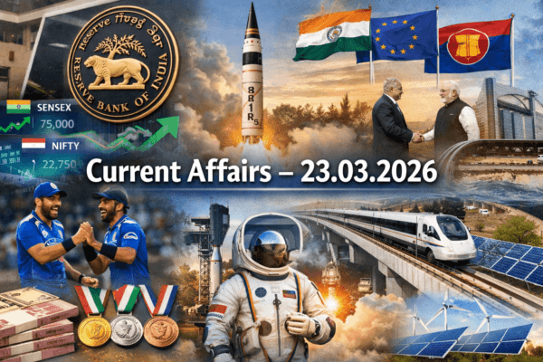 Current Affairs -23.03.2026