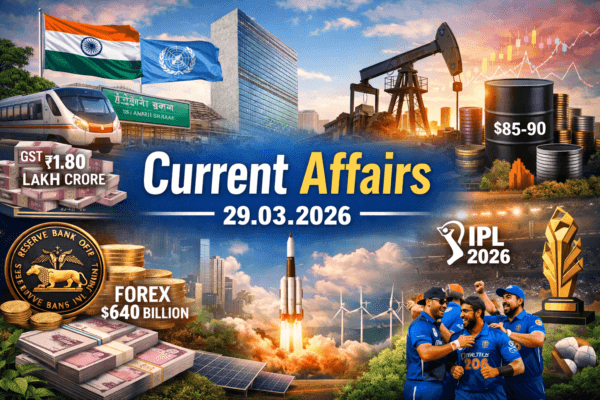 Current Affairs 29.03.2026