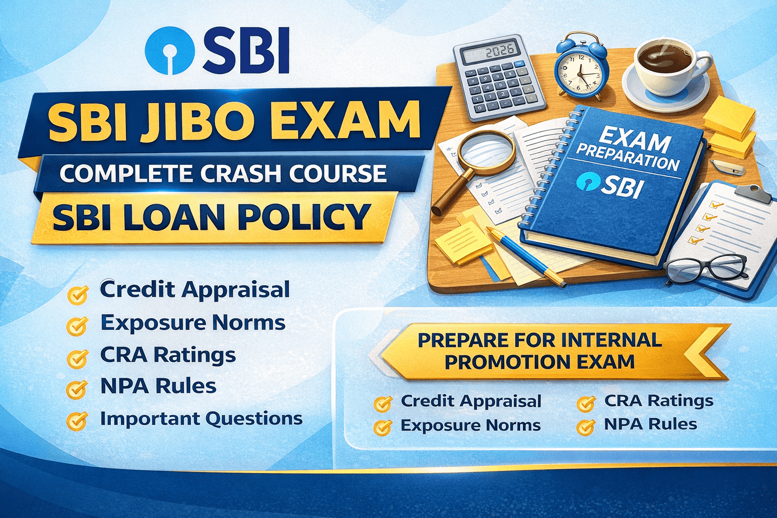 SBI JIBO exam preparation