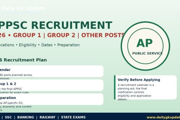APPSC Recruitment 2026 Group 1 Group 2 and other Andhra Pradesh government posts