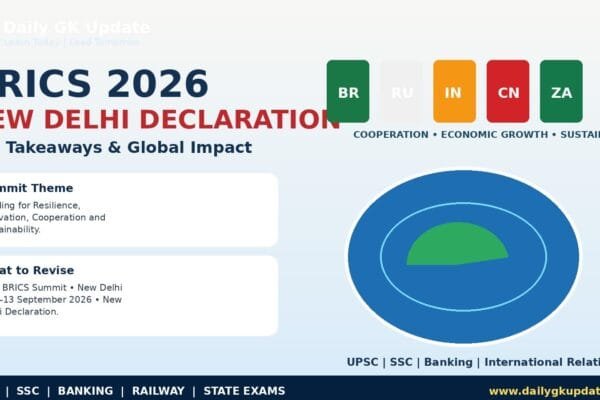 BRICS 2026 New Delhi Declaration key takeaways for UPSC SSC and banking exams