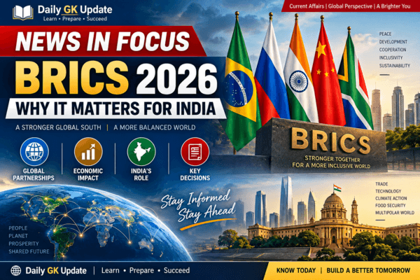 BRICS 2026 news in focus explaining why the BRICS summit matters for India