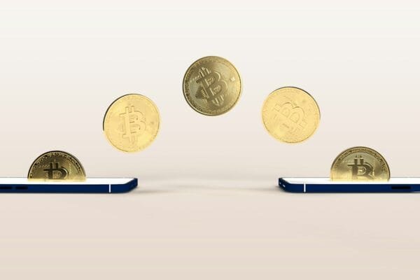 Smartphone and digital money imagery representing banking, liquidity and digital payments