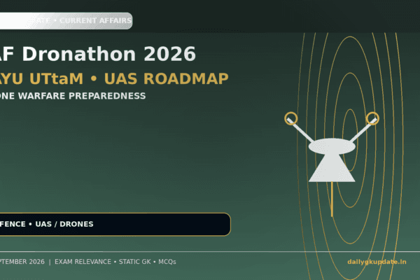 IAF Dronathon 2026 Vayu UTtaM and UAS roadmap