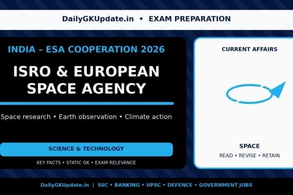 India ESA cooperation 2026 with ISRO and European Space Agency