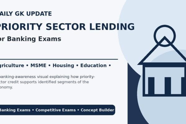 Priority Sector Lending concepts covering agriculture, MSME, housing, education and weaker sections