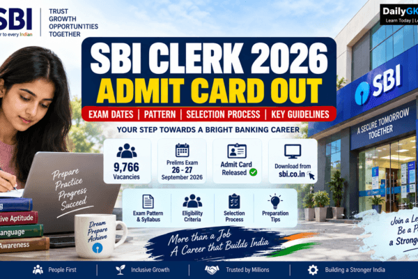 SBI Clerk 2026 admit card