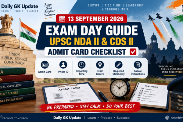 UPSC NDA II and CDS II exam day guide with admit card checklist and preparation tips