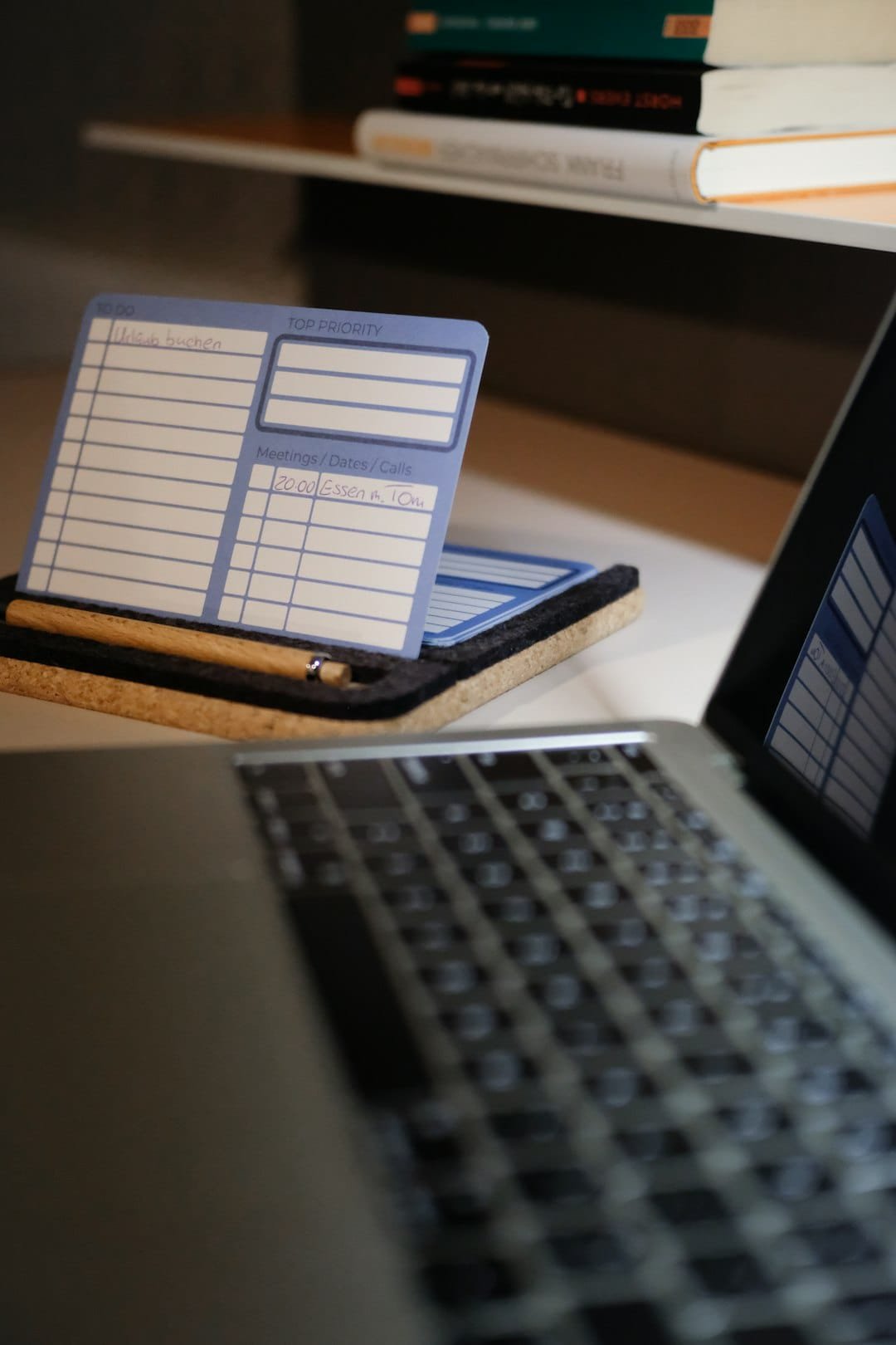 Laptop and study desk for checking examination results