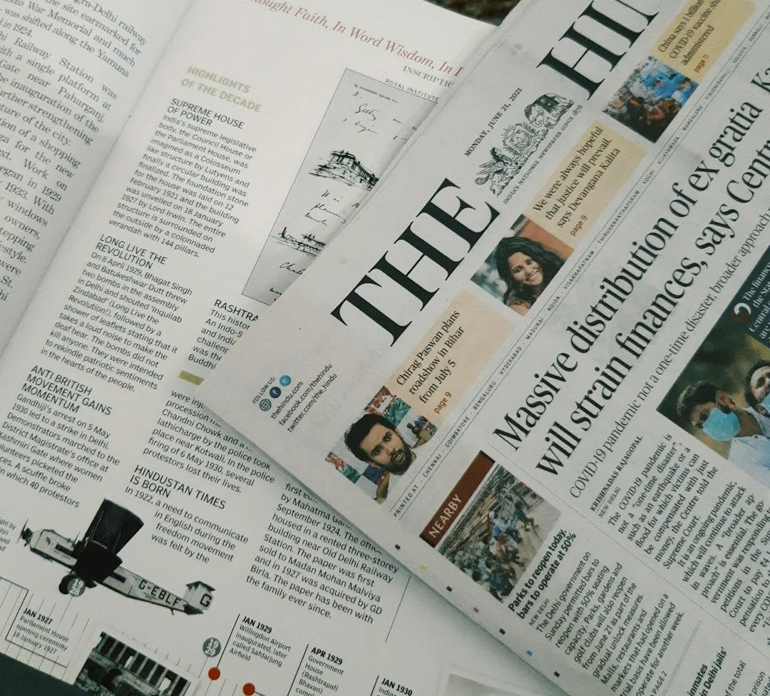 Monthly current affairs newspaper and policy revision resource