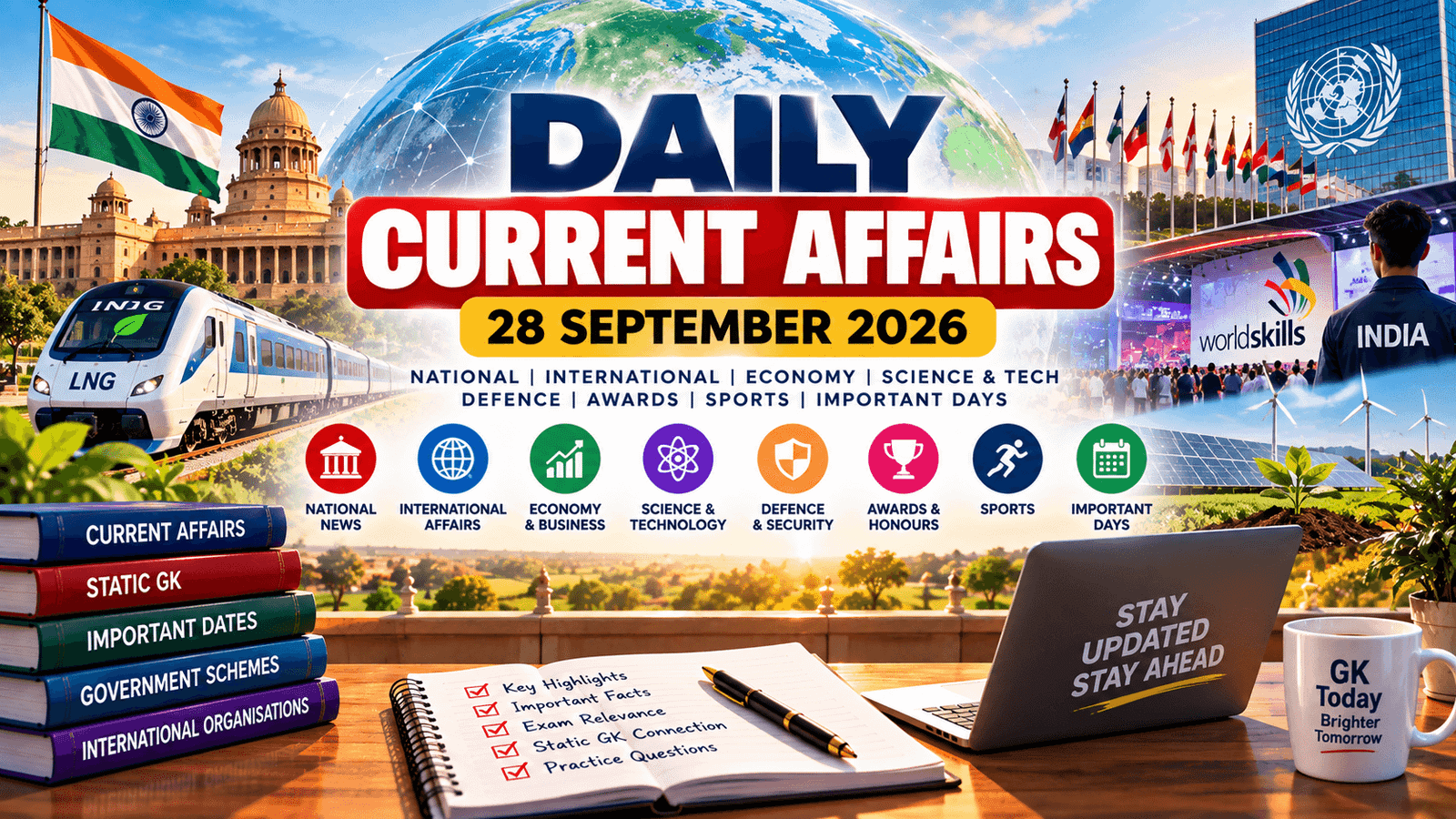 Daily Current Affairs 28 September 2026 | Banking, Science & GK
