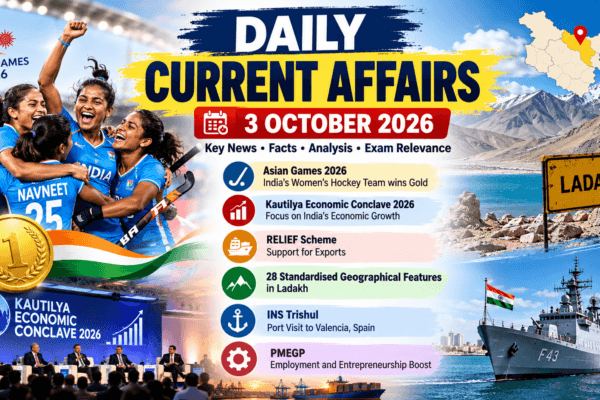 Daily Current Affairs 2026 sports economy and defence updates