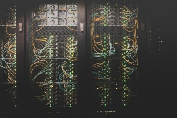 Rows of server racks representing data centre infrastructure and digital computing in India