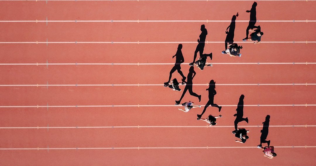 Illustrative running fitness activity; not a depiction of actual CAPF candidates