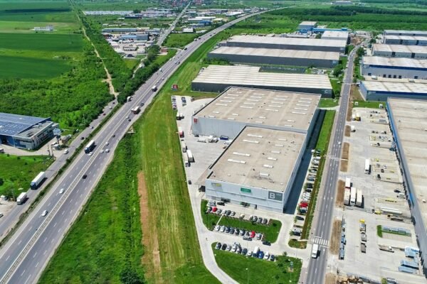 Aerial view of industrial buildings representing plug-and-play industrial infrastructure under the BHAVYA Scheme