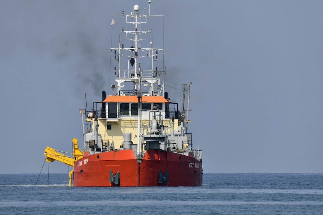 Commercial vessel at sea, illustrative image for the India Singapore SIMBEX 2026 maritime exercise