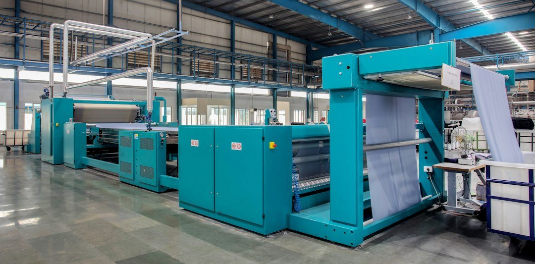 Industrial manufacturing floor illustrating India's industrial production data