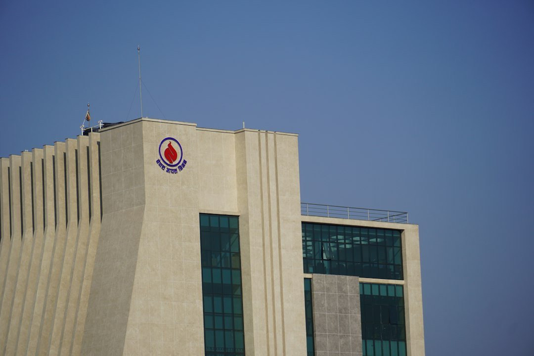 Modern institutional building illustrating public service commission notices